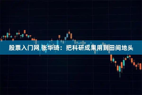 股票入门网 张华琦：把科研成果用到田间地头